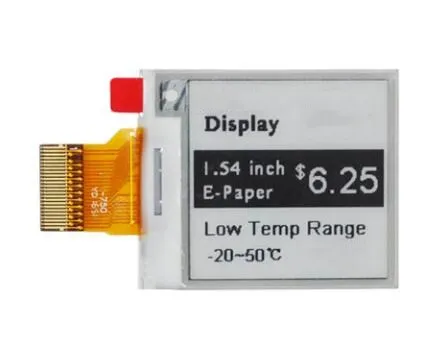 1 54 дюйма 24PIN SPI черный белый Ультра низкая температура E INK экран дисплея