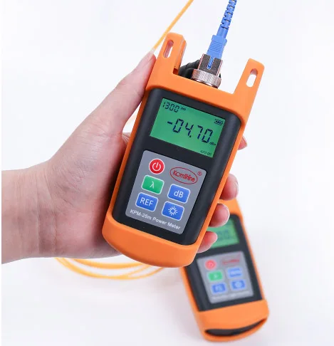 

2 PCS/ Lot FTTH Fiber Optical Handheld Test Tool Fiber Optic Power Meter KPM-25A OPM Tester with SC Connector