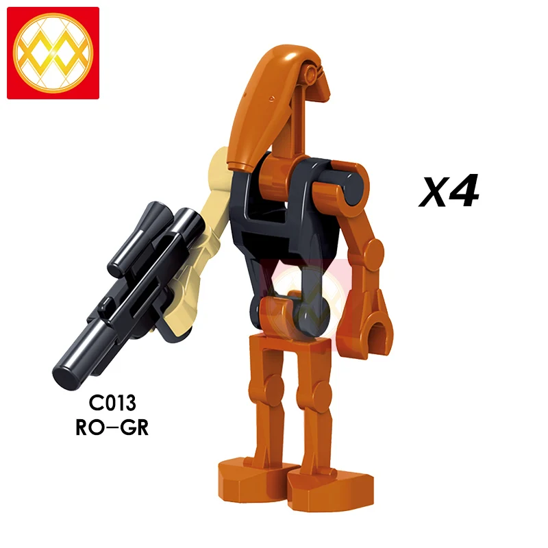 WM411 Scout Troopers Одиночная распродажа Дарт Реван йода красная гвардия Дарт набор Вейдера строительные блоки модели Кирпичи Игрушки - Цвет: Абрикосовый