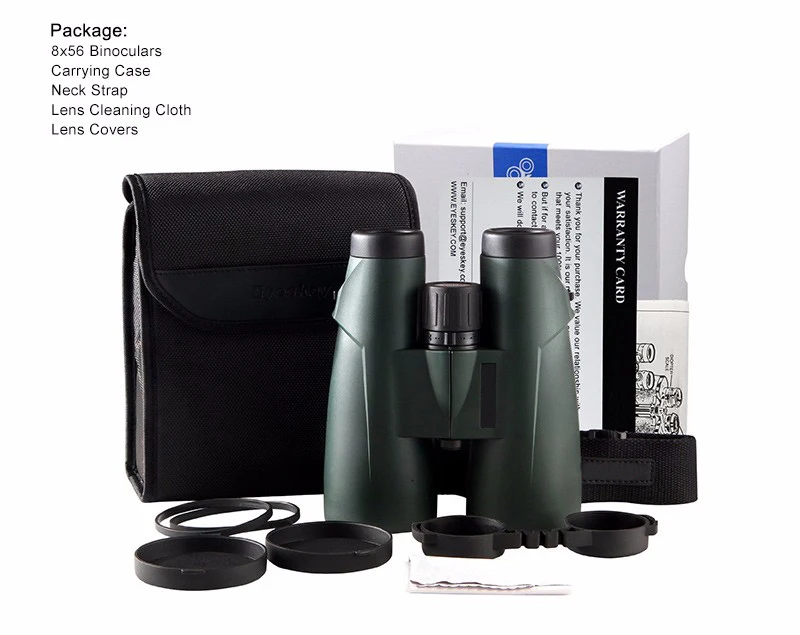 

Green/Black 8x56 Professional Binoculars Waterproof Camping Hunting Non-infrared night vision Binocular Telescope