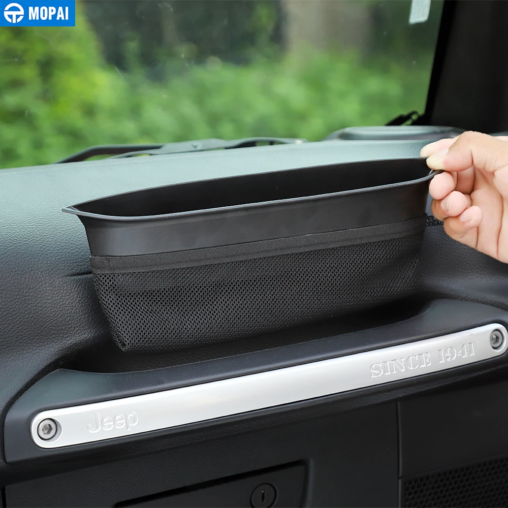 MOPAI подставка для автомобиля Jeep JK, пассажирский подлокотник, коробка для хранения, органайзер, лоток для Jeep Wrangler JK 2007-, аксессуары