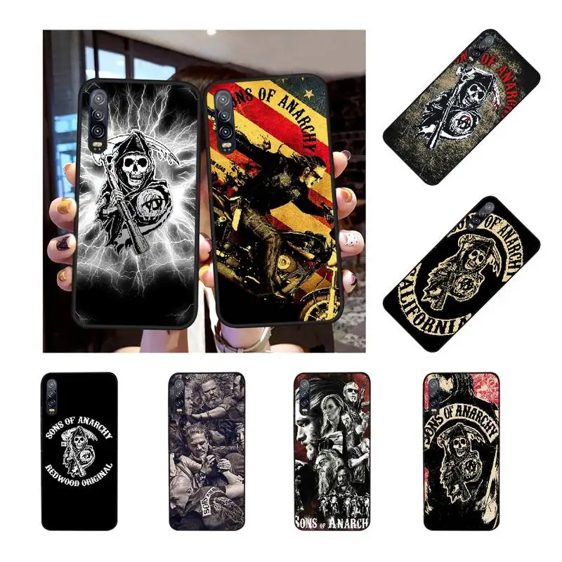 NBDRUICAI американский ТВ сыновей анархии ТПУ черный чехол для телефона корпус Huawei P30
