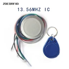 NFC S50 13,56 МГц Частота считыватель Dito wiegand26размеры 34 id Мини RFID контроля доступа Rreader + 2 шт. Кристалл брелков
