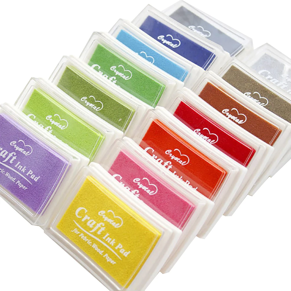 Разноцветный портативный чернильный коврик ручной работы на масляной основе для