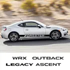Автомобильные виниловые наклейки на дверь и боковую юбку, 2 шт., наклейки для Subaru Forester XV BRZ WRX Ascent Legacy Outback, автомобильный декор, автомобильные аксессуары