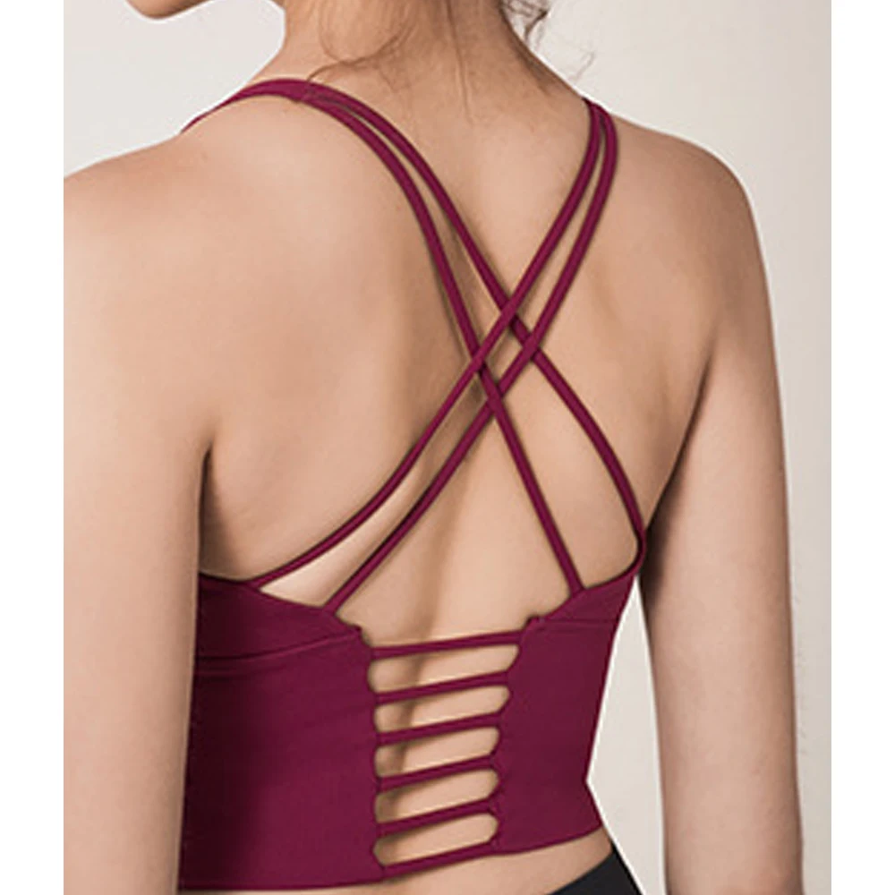 Женский спортивный бюстгальтер с чашками пуш-ап без косточек | Спорт и