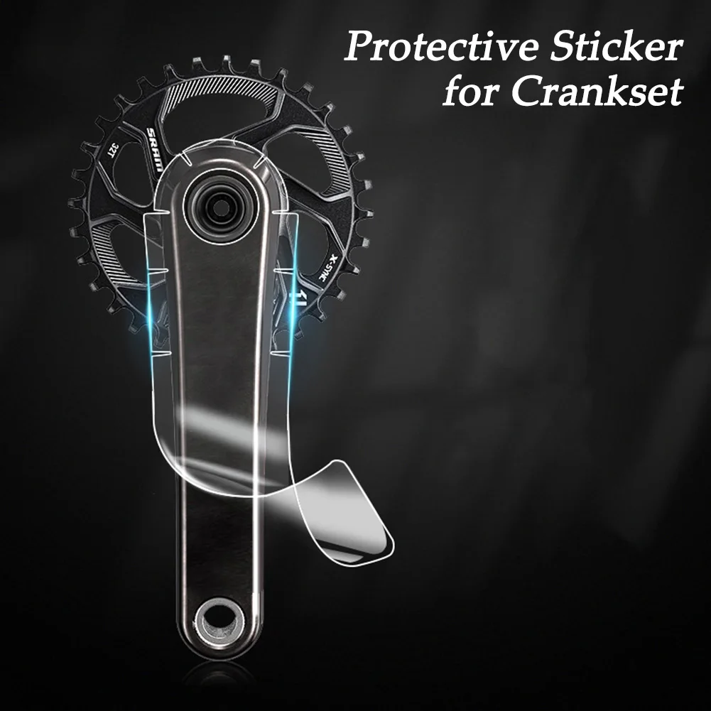 

2021 New Bike Crank Guard Crank Arm Protective Sticker(Pack of 3) Against Scratch Rubbing for Mountain and Road Bikes