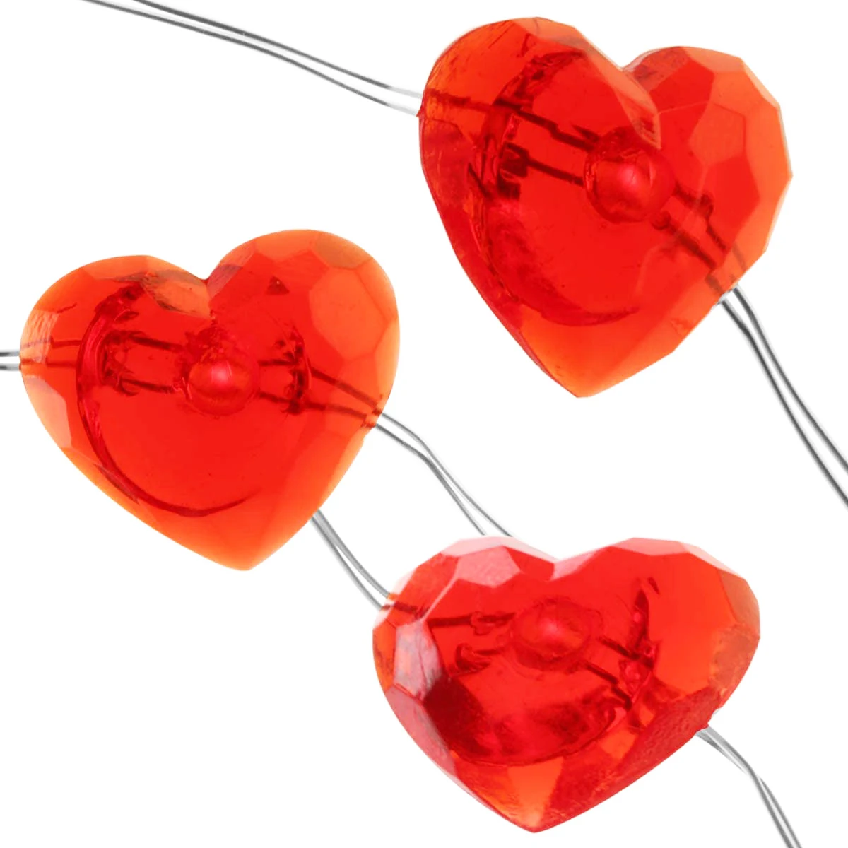 

40Led 3M Heart/Love Shaped Fairy String Lights Copper Wire Valentine Day Garland Decorations for Wedding Party Garden