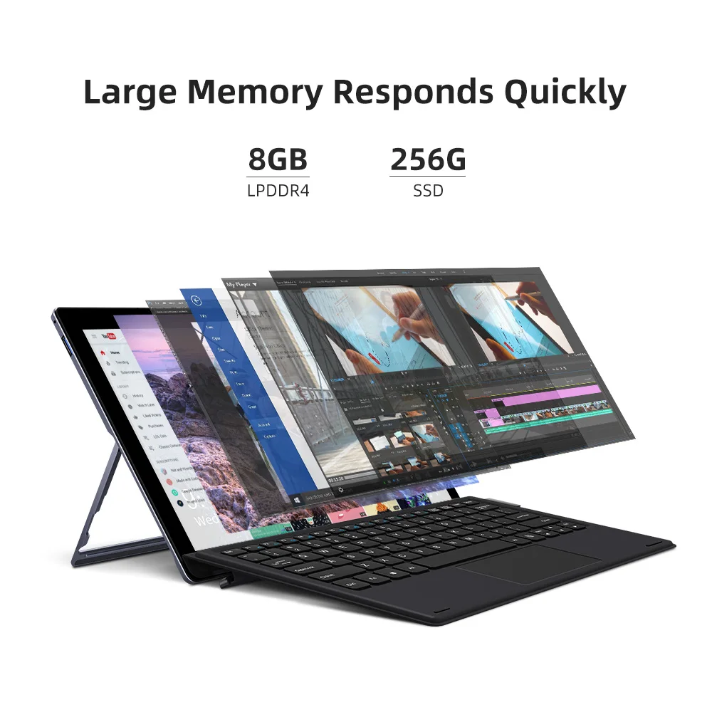 CHUWI UBook 11 6 дюймов IPS Экран планшетный ПК Intel Celeron N4120 4 ядра LPDDR4 8 Гб 256 ГБ хранения SSD