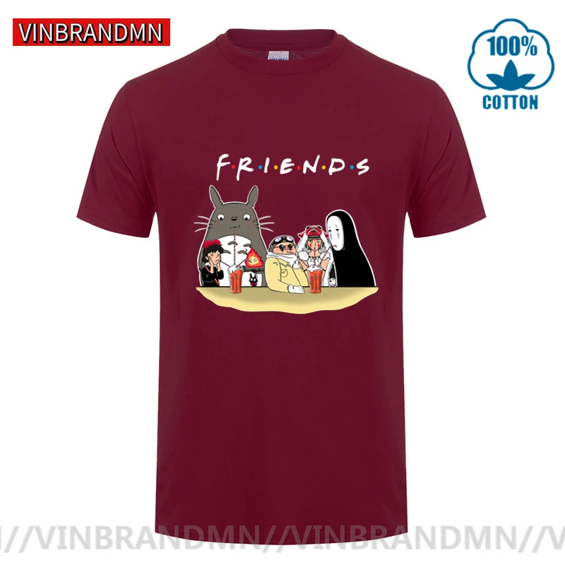 Футболка для ТВ шоу с надписью FRIENDS Мой сосед Тоторо|Мужские футболки| |