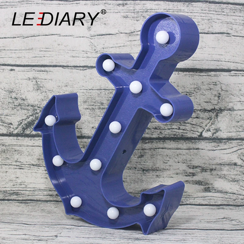 Светодиодный IARY Прохладный якорь Форма ночной Светильник темно-синий Пират