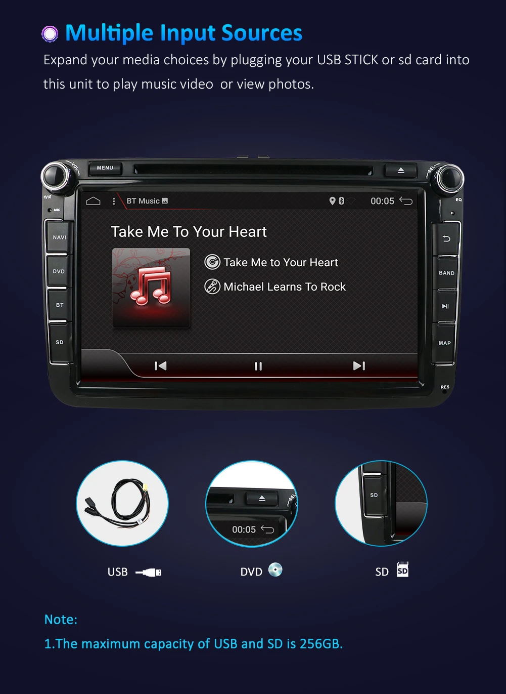 2 DIN Android 9,0 автомобильный DVD для Volkswagen GOLF MK5 MK6 PASSAT B6 POLO SKODA Fabia gps навигация Радио USB/SD PC Canbus карта 4+ 64G