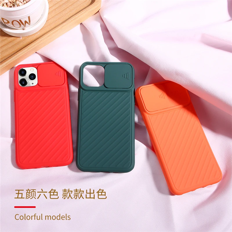 Модный чехол для заднего объектива с нажимом iPhone 11 Pro MAX силиконовый камеры 360