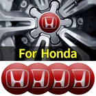 4 шт. 56 мм автомобильные Стикеры для колес, наклейки для Honda Fit узел значок HRV Jazz CRV Odyssey Legend City Accord Stream