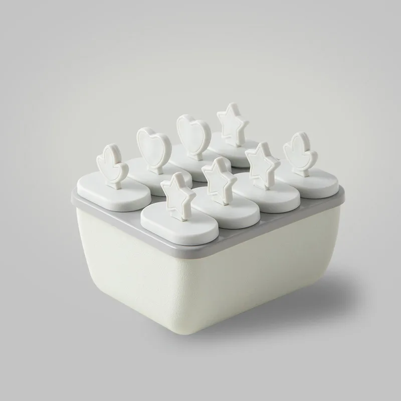 

Popsicle Mold Home Plastic Easy Demoulding 8 Grids Ice Cream DIY Making Mold Summer Dessert Tools Kitchen Accessories