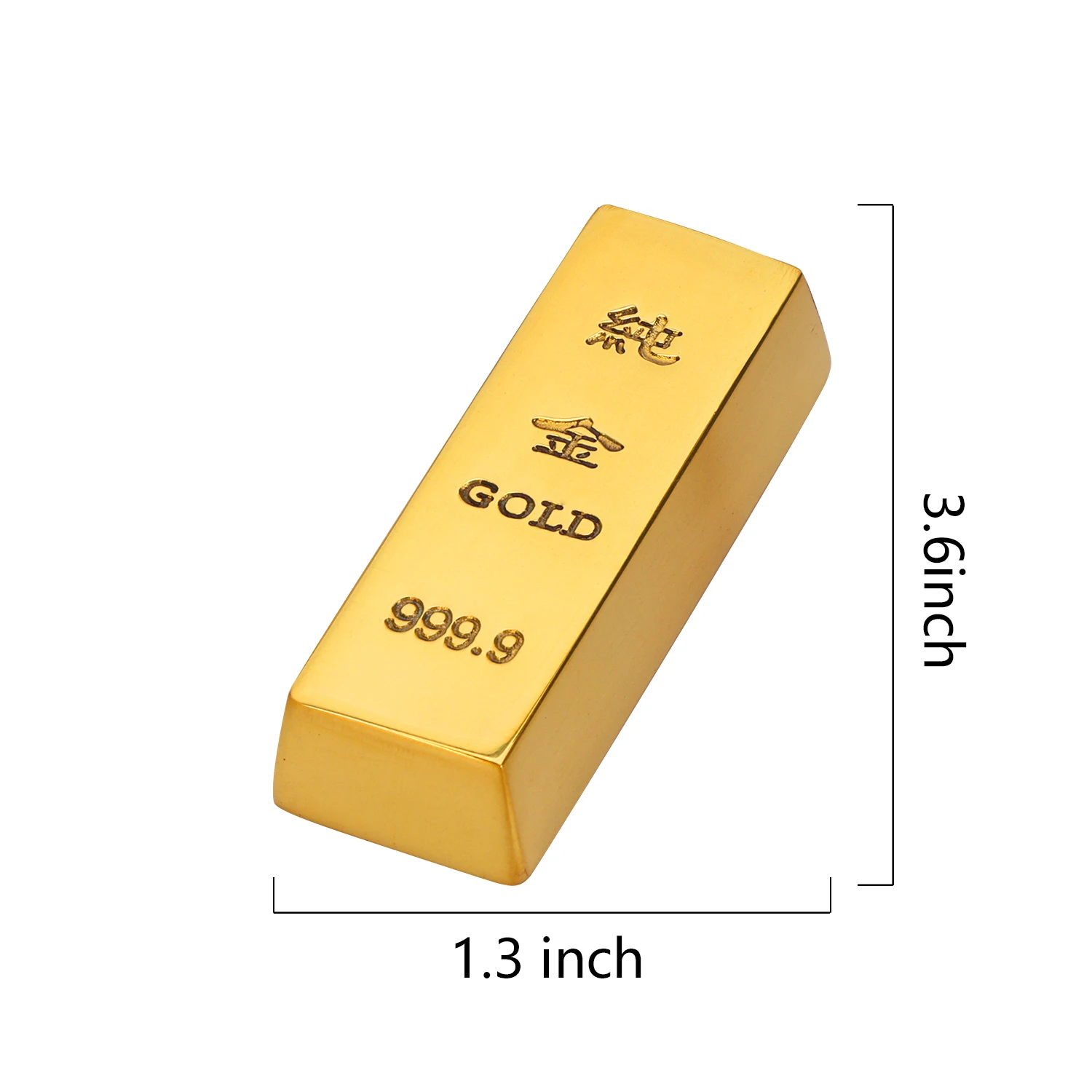 

XCG Hot Fake Plastic Gold Bar Bullion Prop Desk Table Decoration Wealth Gifts