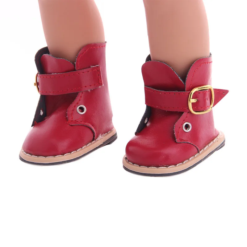 Осенне зимние кожаные сапоги подходят для 18 дюймовых американских и 43 см детских