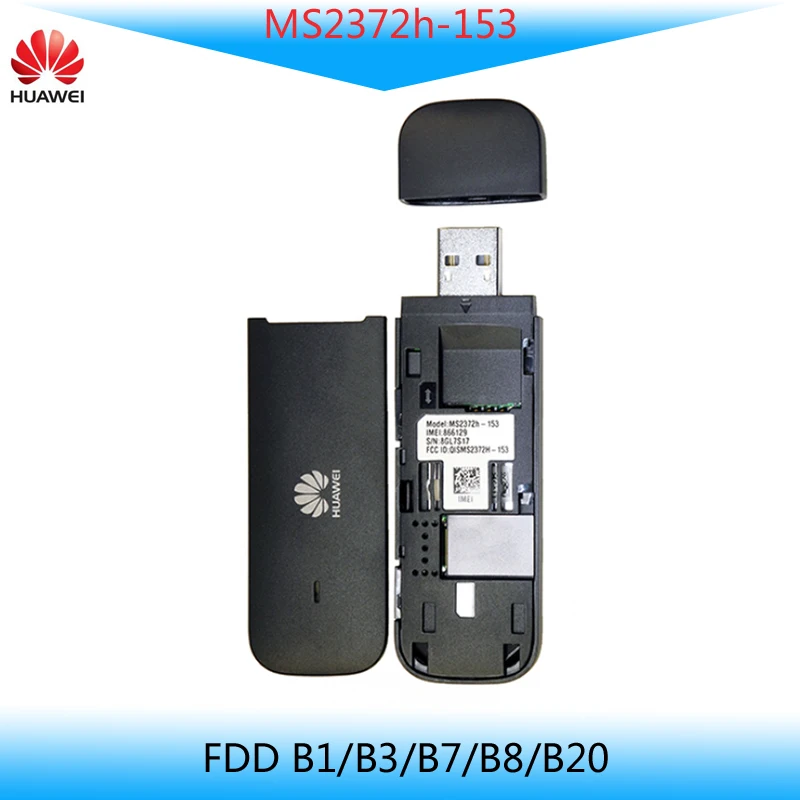 Unlocked Huawei MS2372h-153 4G LTE Industrial IoT M2M USB Dongle Support FDD B1/B3/B7/B8/B20 800/900/1800/2100/2600Mhz