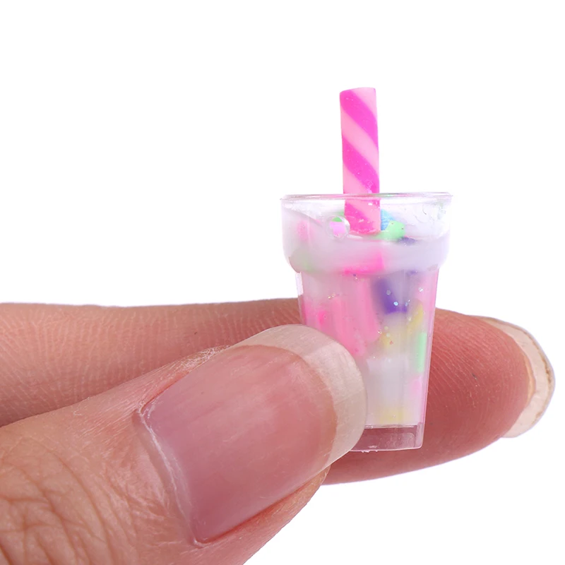 

Nieuwe 5Pcs 1:12 Dollhouse Miniatuur Crme Drankjes Flessen Model Poppen Keuken Voedsel