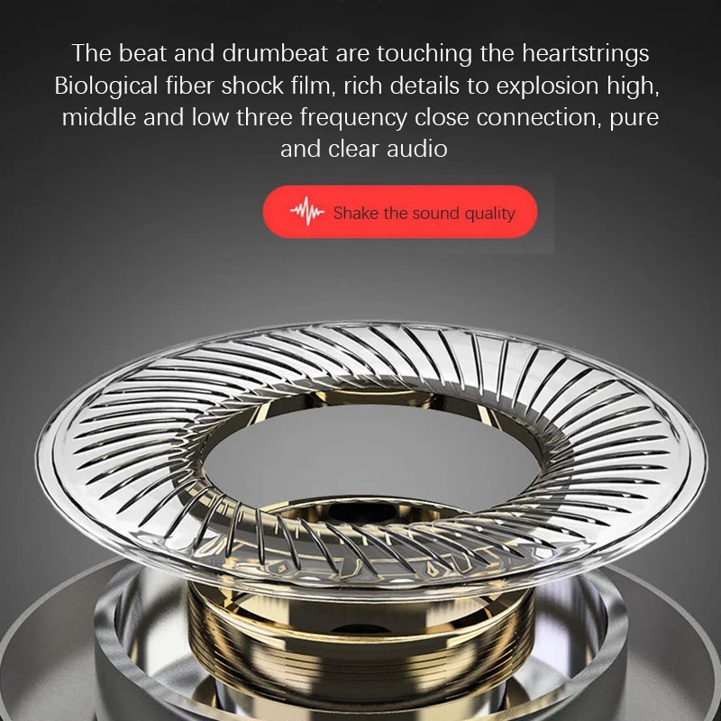 Проводные наушники с гальваническим покрытием басовые стерео наушники-вкладыши