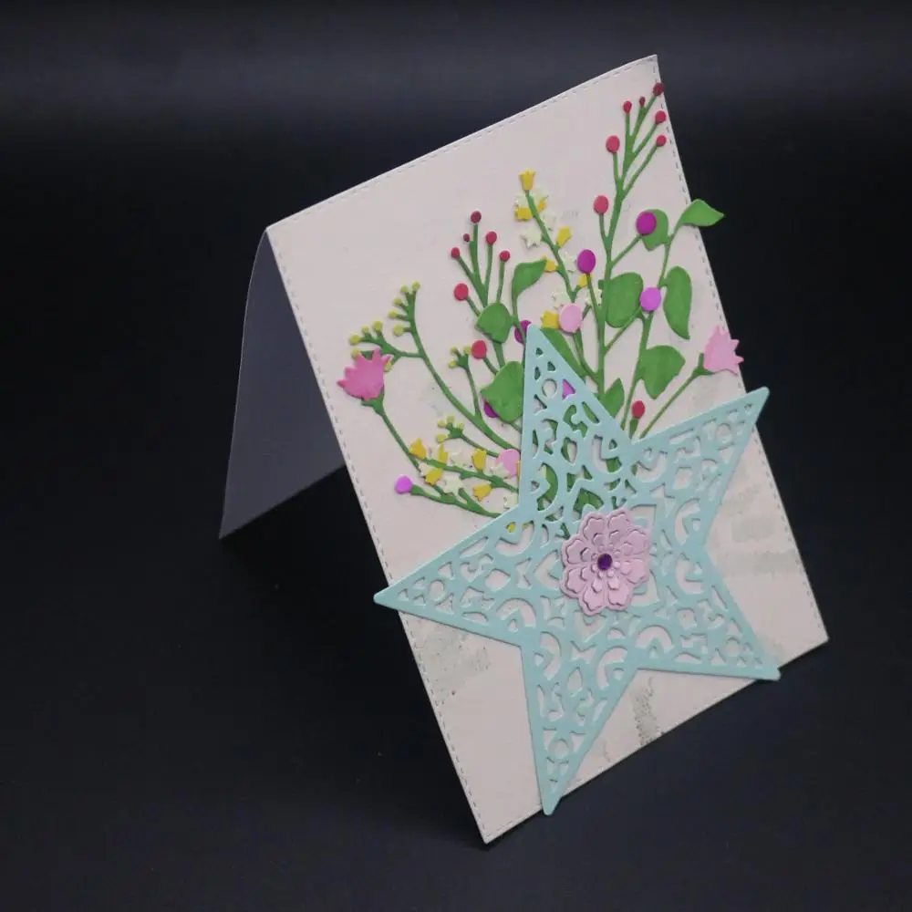 Прозрачные штампы AZSG с пятиконечными звездами для рукоделия скрапбукинга