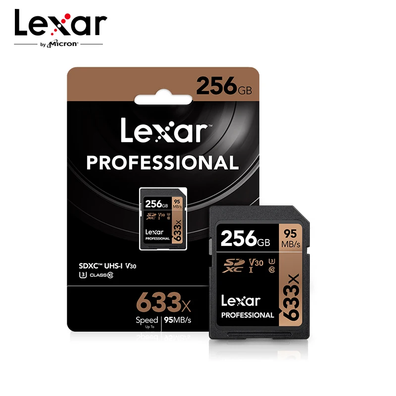 Lexar 633X64G sd-карта 256 Гб карта памяти 32 Гб UHS-I флэш-карта 128 Гб 16 Гб Высокая скорость до Макс 95 м класс 10 633x для камеры