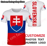 slovakia t shirt custom name number svk t shirt nation flag sk slovensko country slovak republic college print photo diy clothes