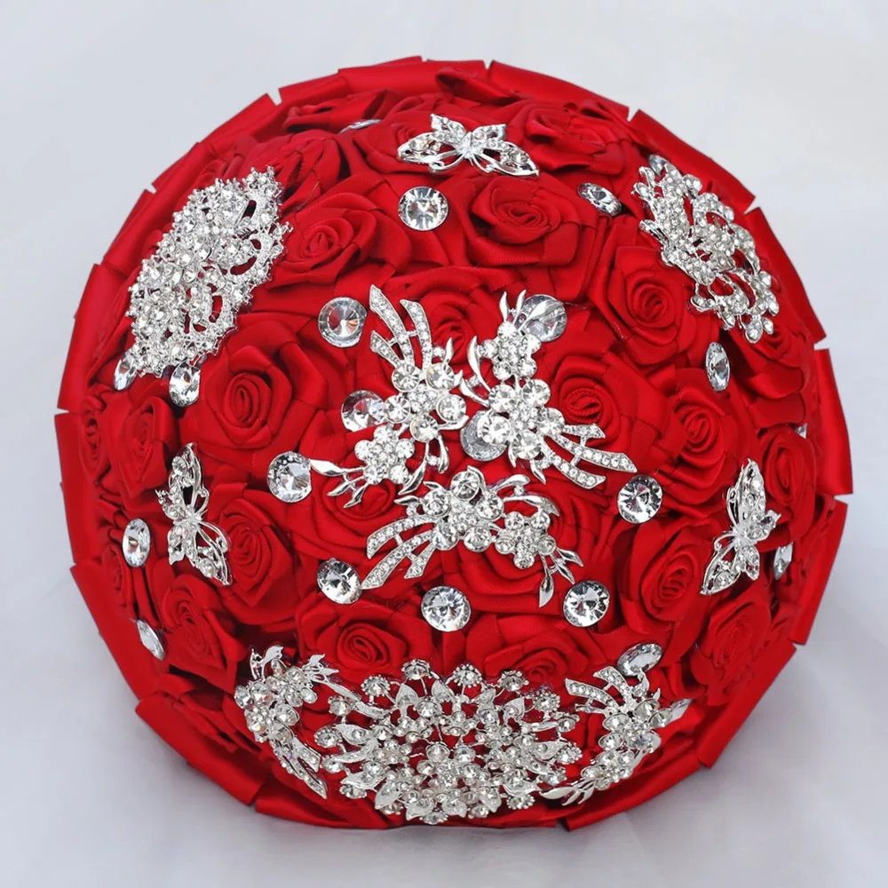 Фабричная Великолепная полностью Хрустальная брошь свадебные букеты для