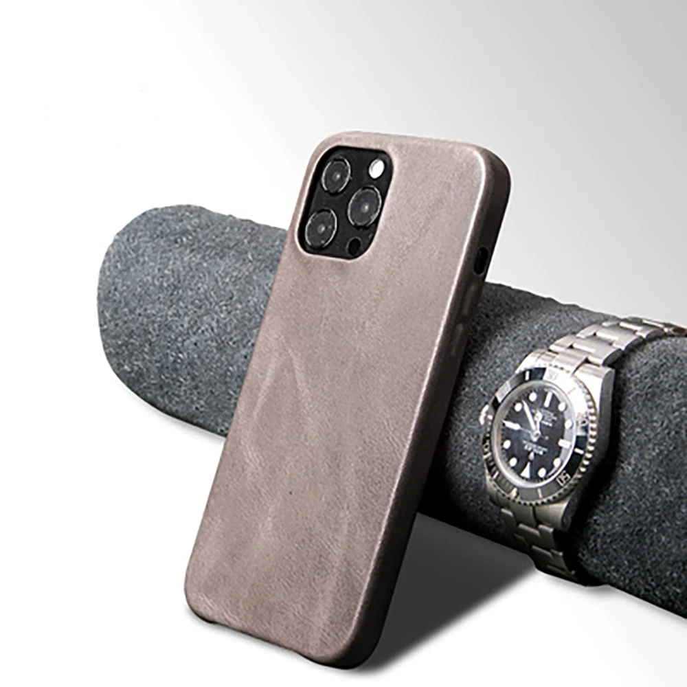 

Luxury Leather Case For Iphone13 Phone Case Fine Hole Pure Color Mobile Phone Apple Protection 13 Personalized Anti-fall Sleeve