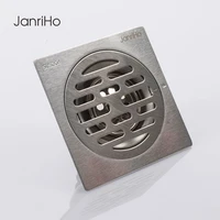 janriho tile insert square floor waste grates bathroom shower floor drain strainers for plumbing drains cover stainless steel