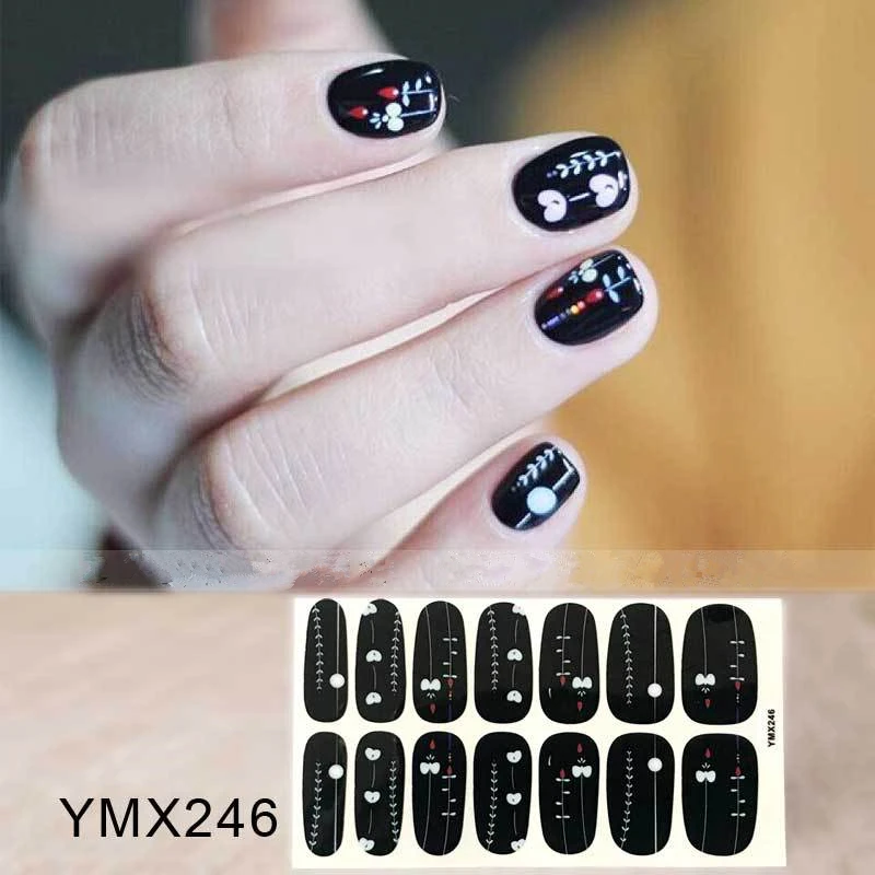 Наклейки для дизайна ногтей на День святого Валентина Hear Beat Charmming Обертывания YMX