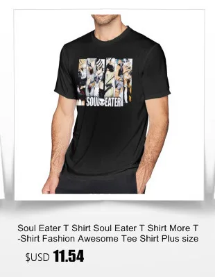 Soul Eater футболка A Sound Soul Футболка пляжная 5x Футболка с принтом 100 хлопок забавная Мужская футболка с коротким рукавом