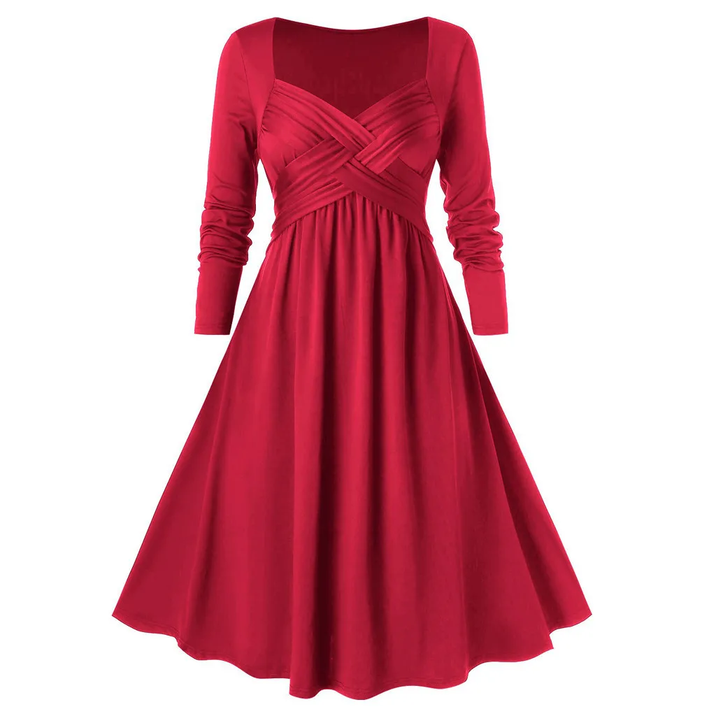 Модное платье для женщин повседневное плюс размер Марлевое милое воротник