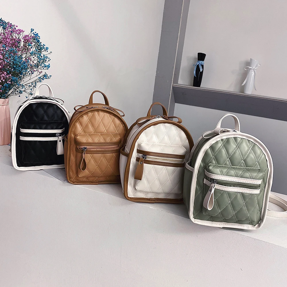 2020 Cute Women Backpacks Fashion PU Leather Female Shoulder Bag Small Ladies Backpack for Teenger Girls School Bags |