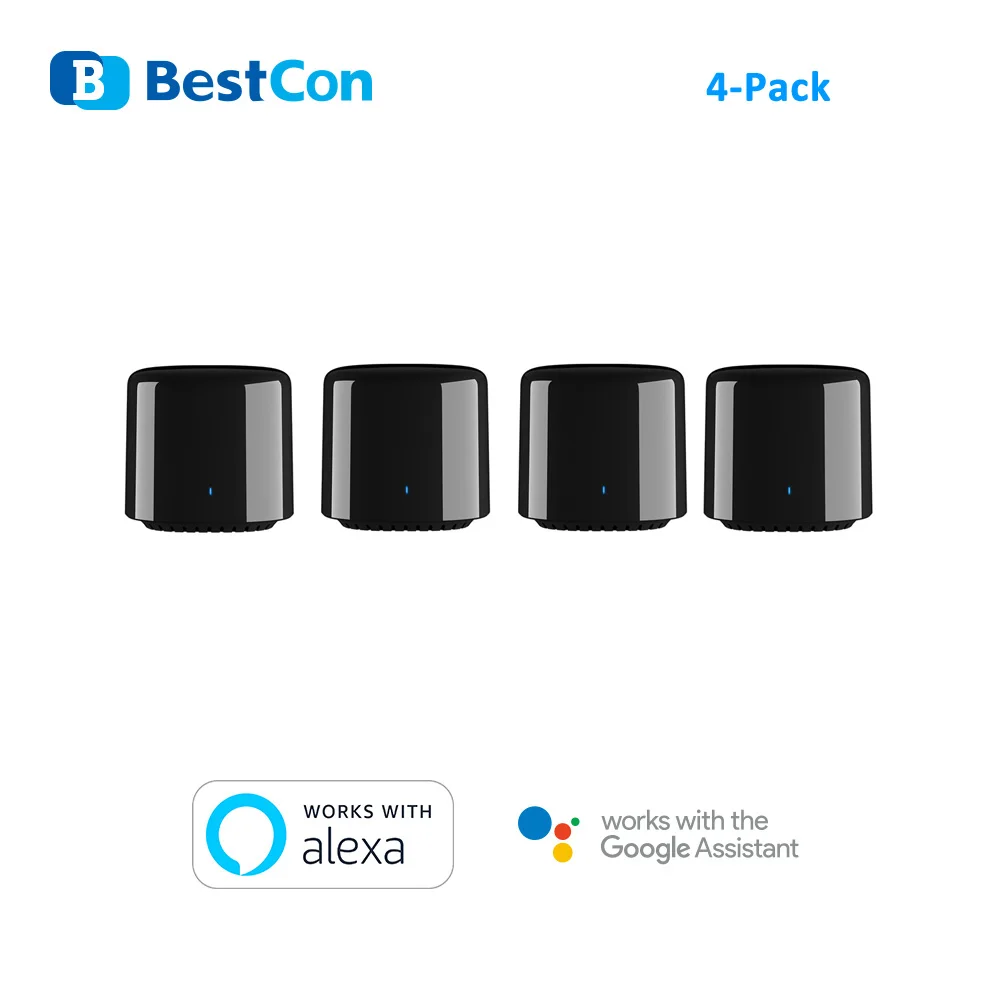 RM4C Mini 4pcs Широкополосная связь "умного" дома RM Mini3 Wi-Fi+ IR+ 4G дистанционного Управление Беспроводной Управление; Совместимость Alexa эхо Google домашний помощник - Комплект: RM4C Mini 4pcs