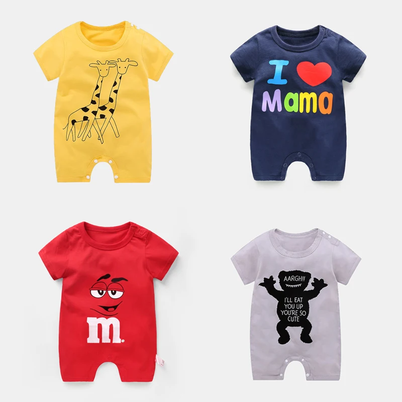 Летний комбинезон для новорожденных 3 24 месяцев хлопковые комбинезоны маленьких