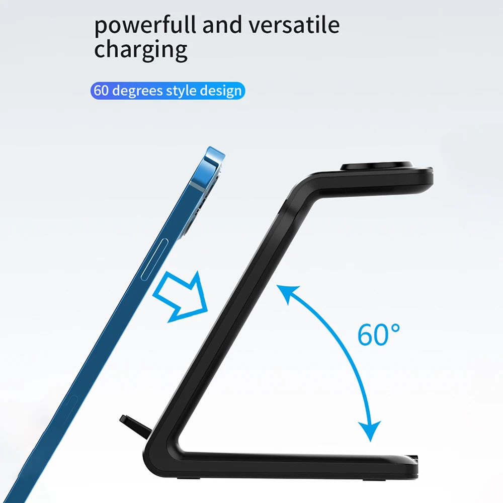 

Betty Charger Adapter Wireless Chargers For iPhones Charging Dock Stand Samsung Airpods Pro iWatch Wireless Charger Station