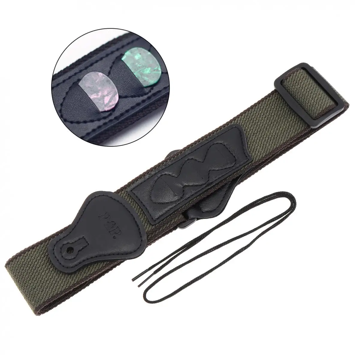 einstellbare reine baumwolle gitarre strap für akustische elektrische bass gitarre 3 farben optional mit plektren tasche free global shipping