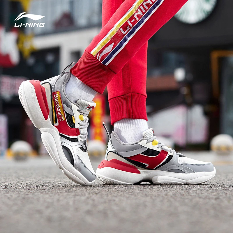 Li-Ning/Женская обувь; 92 призера; обувь для образа жизни; светильник на подкладе; кроссовки в стиле ретро; спортивная обувь для отдыха; AGLP086 YXB328