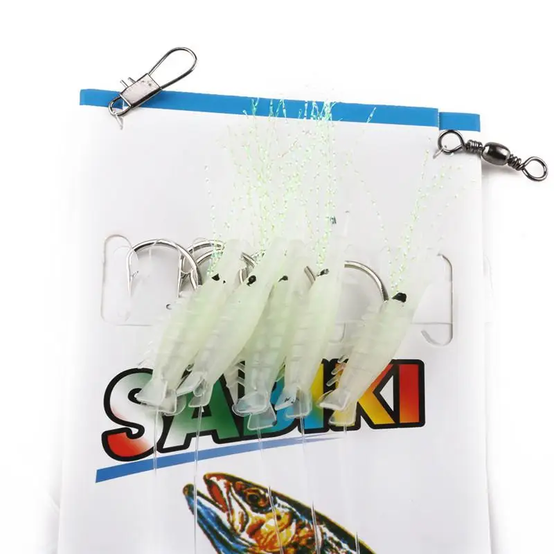 

5pcs/set 9-19# Shrimp Baits Fishing Lure Single Hook Tackle Crank Baits