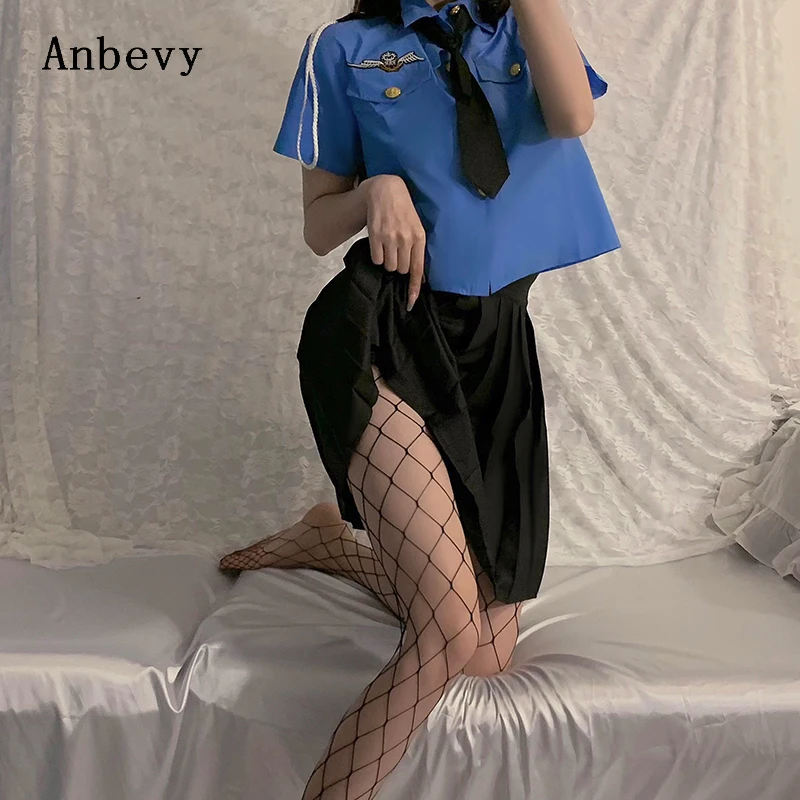 

Синий сексуальный костюм полицейского офицера, Униформа, полицейский женский костюм, костюм для взрослых женщин, косплей, Полицейская одеж...