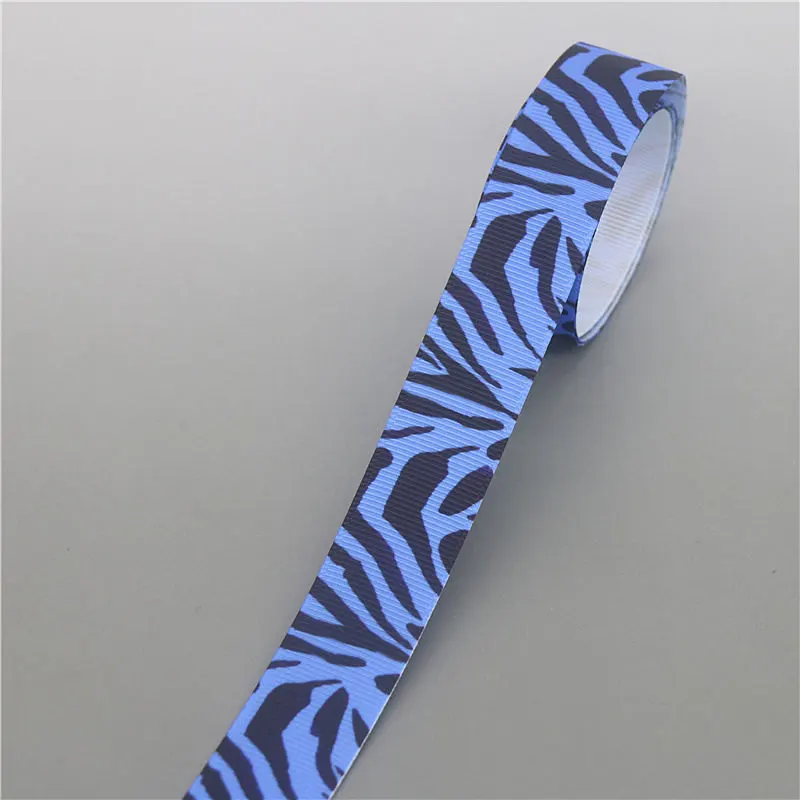 10265 DHK 10 Ярдов Леопардовый цветок swimm напечатанный Grosgrain ленточный аксессуар Hairbow головной убор украшение «сделай сам» оптом OEM B1863 - Цвет: 10265
