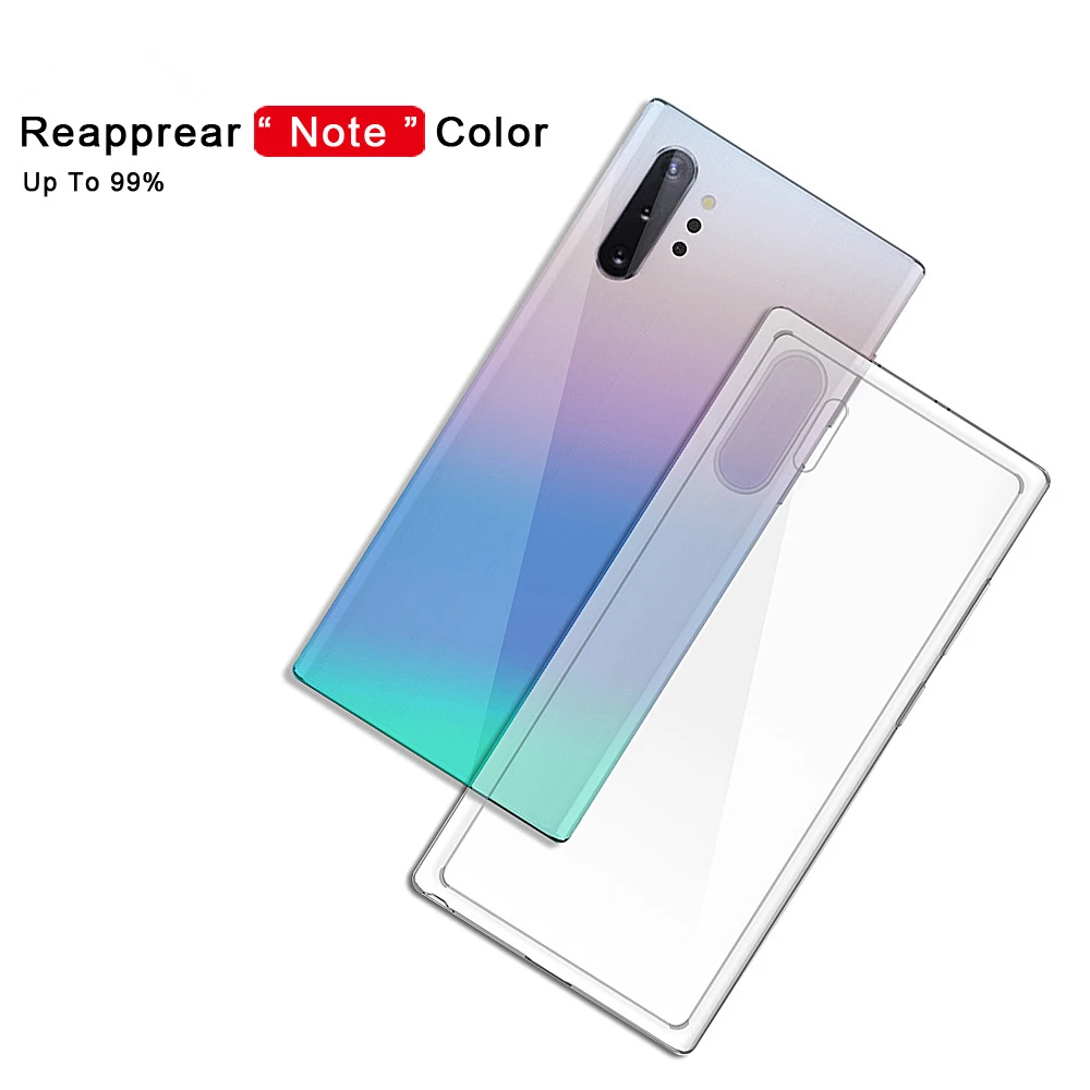 Прозрачный акриловый чехол HD с защитой от царапин для Samsung Galaxy Note 10 Pro + Plus