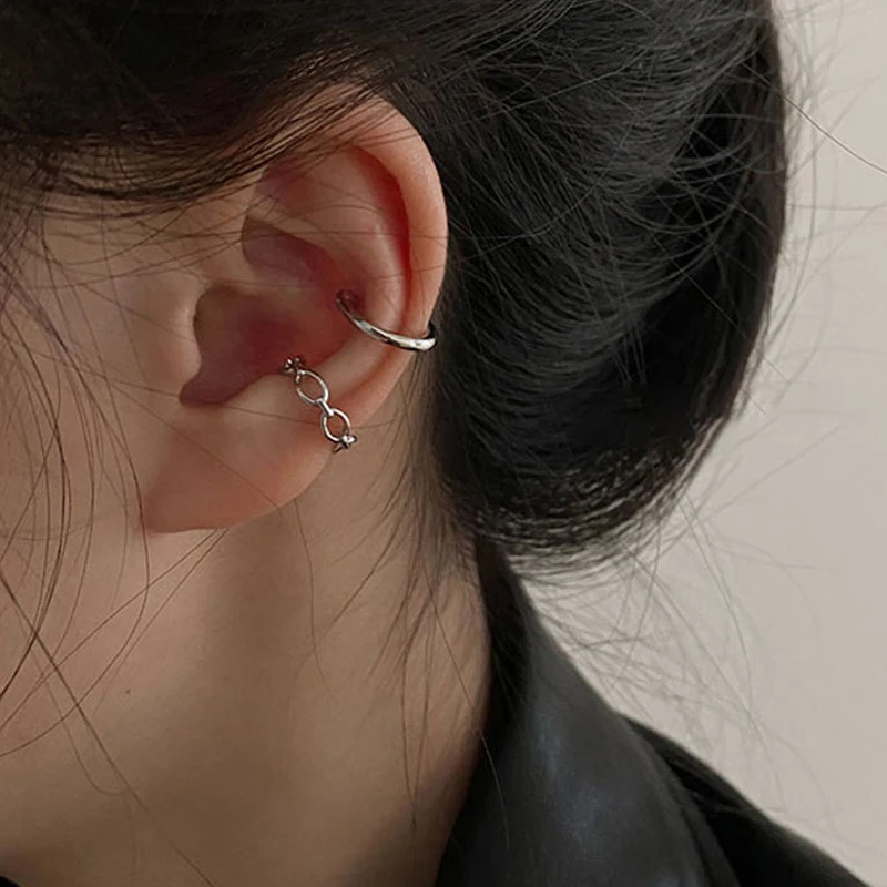 

Fashion Simple Smooth Ear Cuffs Clip Earrings For Women No Piercing Fake Cartilage Earring Gifts
