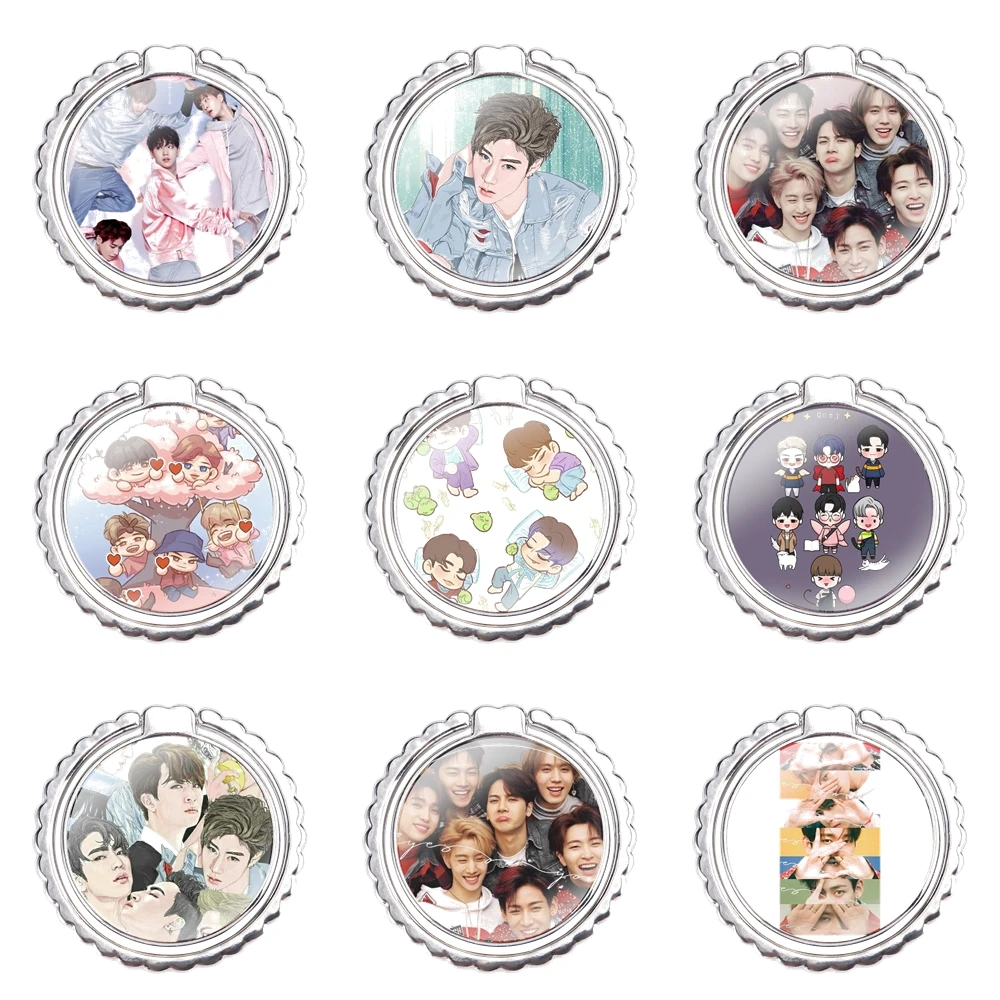 Держатель для кольца на палец GOT7 Jackson Wang, металлическая подставка для телефона на 360 градусов, модный креативный дизайн, мультяшный дизайн