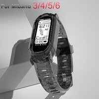 replacement strap for smart watch transparent rubber watchband for xiaomi bracelet 6 5 4 3 nfc universal belt watch accessory