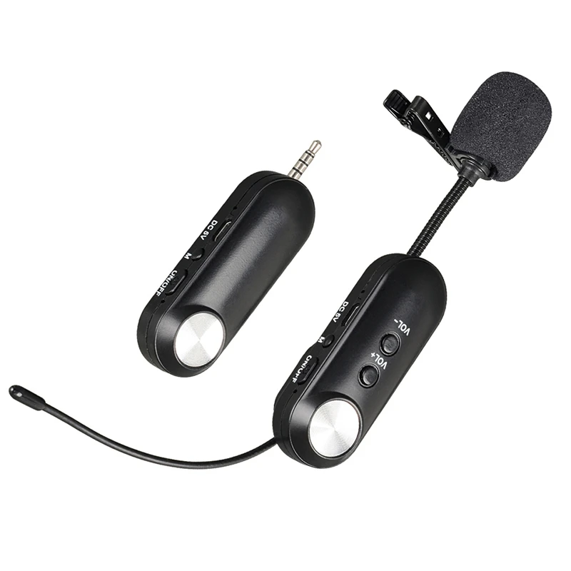

Wireless Microphone Clip-on Collar Tie Microphone Mobile Cell Phone Microphone Mic for Camera Recording