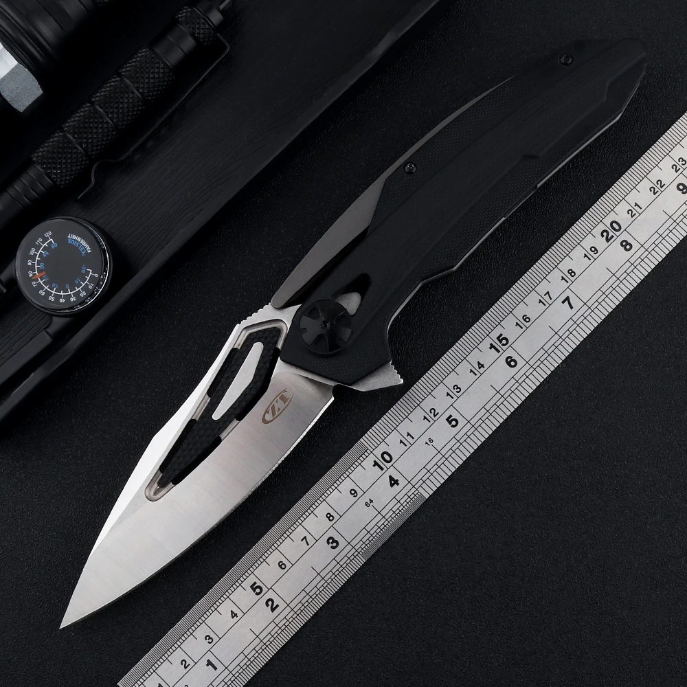 Складной нож Eafengrow ZT 0999 ZT0999 D2 карманный с лезвием из стали и углеродного волокна