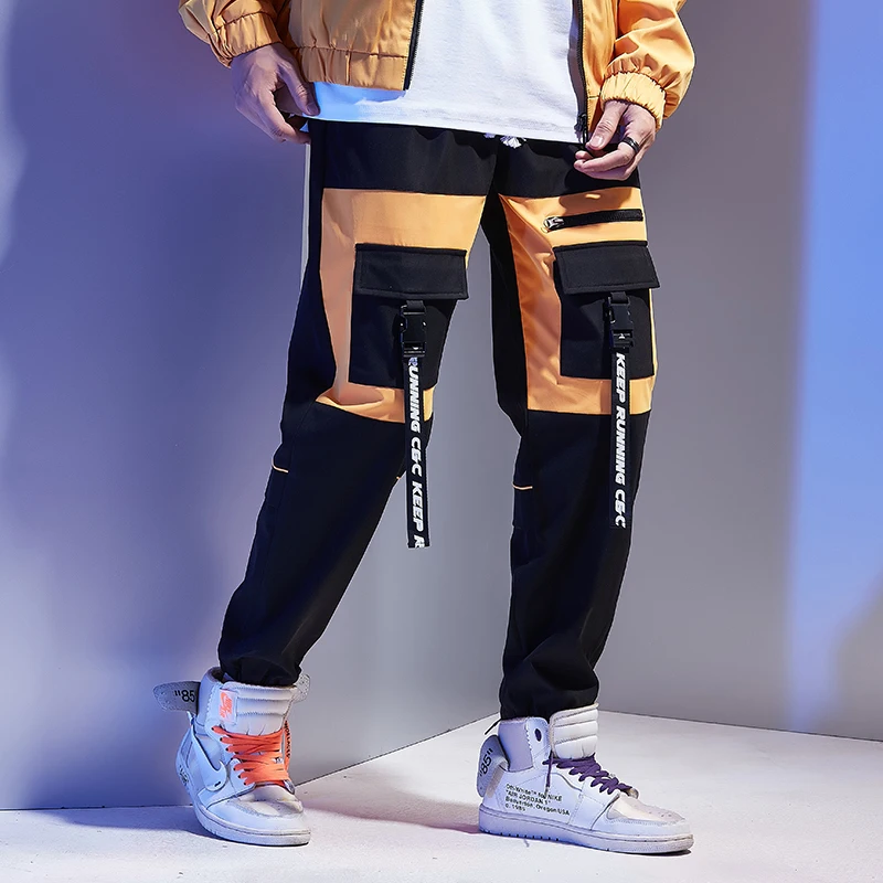 Streetwear Hip Hop Cargo Pants For Mens Pants Fashions Multi-Pocket Black Men Trousers Male Harajuku Sweatpants Joggers