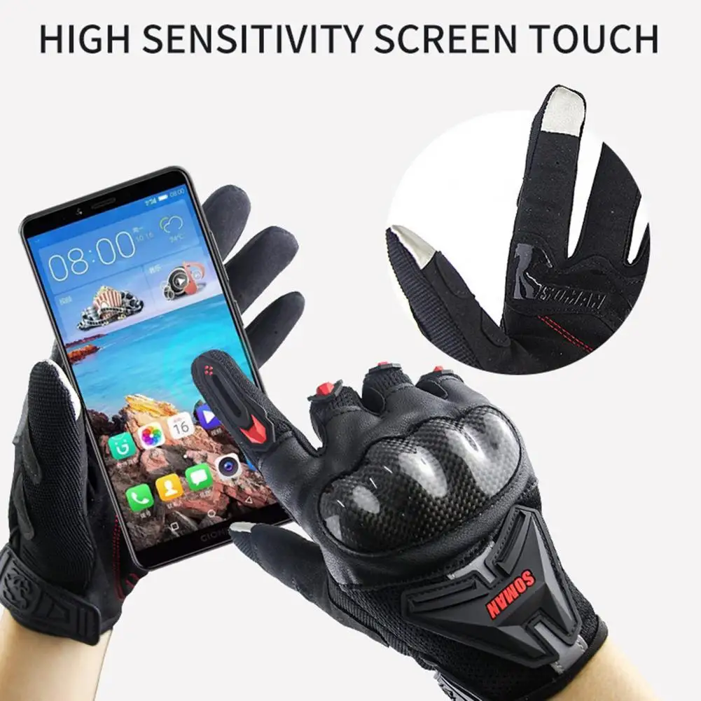 

Мотоциклетные Перчатки, удобные сенсорные перчатки из искусственной кожи, 1 пара